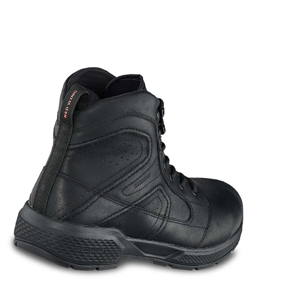 Red Wing Exos Lite 6-inch Safety Toe Men's Waterproof Boots Black | ZA 46LIS